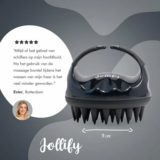 Aanbiedingen 🔔 Jollify® Siliconen Haarborstel & Scalp Massager – Hoofdhuid Massage Borstels – Anti Roos Shampoo Borstel & Hoofdhuid Borstel - Zwart ⭐ 10 Aanbiedingen 🔔 Jollify® Siliconen Haarborstel & Scalp Massager – Hoofdhuid Massage Borstels – Anti Roos Shampoo Borstel & Hoofdhuid Borstel - Zwart ⭐ - Afbeelding 8