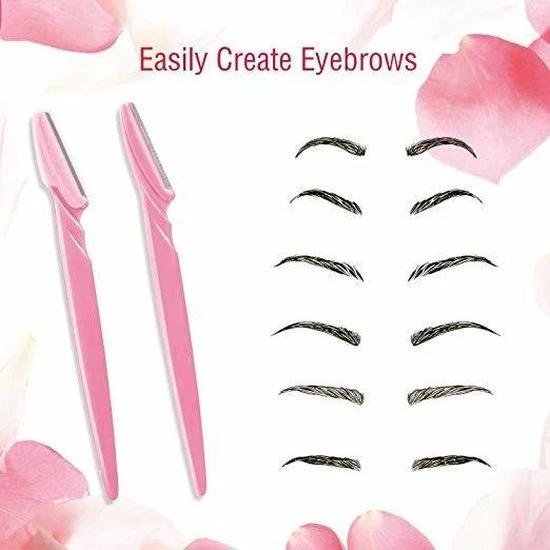 Beste deal ✔️ Tinkeke Premium Wenkbrauwen Scheermesjes - Haar Mesje - Set - 12 Stuks -14.5x3.8cm -Wenkbrauw Trimmer - Elektrische Scheerapparaat - Pijnloos Gezichtshaar Verwijderen - Haar Epilator - Wit Od Roze® 🔥 6 Beste deal ✔️ Tinkeke Premium Wenkbrauwen Scheermesjes - Haar Mesje - Set - 12 Stuks -14.5x3.8cm -Wenkbrauw Trimmer - Elektrische Scheerapparaat - Pijnloos Gezichtshaar Verwijderen - Haar Epilator - Wit Od Roze® 🔥 - Afbeelding 4