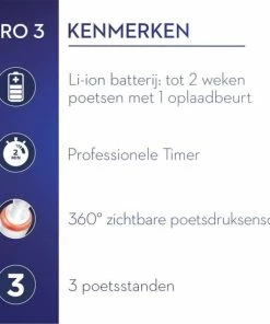 Beste recensies van 🔔 Oral B Oral-B Pro 3 - 3000 - Elektrische Tandenborstel - Ontworpen Door Braun - Blauw 😀 -L'Oréal Shop 550x550 61