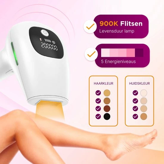 Uitgang β Simver Quality Series IPL Ontharingsapparaat - Laser Ontharing - Laser En Lichtontharing - Inclusief GRATIS Beschermbril π 7 Uitgang β Simver Quality Series IPL Ontharingsapparaat - Laser Ontharing - Laser En Lichtontharing - Inclusief GRATIS Beschermbril π - Afbeelding 5