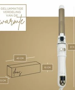 Beste Verkoop ⌛ Shasim Automatische Krultang - BLACK FRIDAY- Haarkruller - Wit/ Goud 😀 -L'Oréal Shop 550x550 657