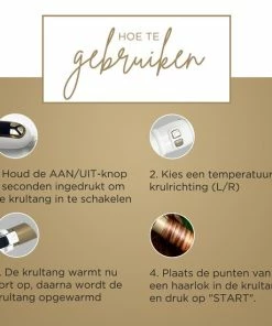 Beste Verkoop ⌛ Shasim Automatische Krultang - BLACK FRIDAY- Haarkruller - Wit/ Goud 😀 -L'Oréal Shop 550x550 659