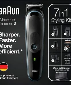 Aanbiedingen 🔔 Braun Multigroomer 5 MGK5355 - 7in1 Trimmer Voor Mannen - 5 Opzetstukken 🔔