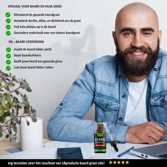 Korting π LB Products™ Baardgroei Olie - Baardolie - Baard Groei Middel - Baardhaar - Baardgroei Stimuleren - Versnellen 30 Ml π 9 Korting π LB Products™ Baardgroei Olie - Baardolie - Baard Groei Middel - Baardhaar - Baardgroei Stimuleren - Versnellen 30 Ml π - Afbeelding 7