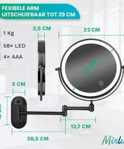 Beste recensies van π Personal Care Make Up Spiegel Met Led Verlichting - 5X Vergroting - Wandspiegel Rond - Scheerspiegel Wandmodel - Badkamer - Douche - Zwart π₯ 17 Beste recensies van π Personal Care Make Up Spiegel Met Led Verlichting - 5X Vergroting - Wandspiegel Rond - Scheerspiegel Wandmodel - Badkamer - Douche - Zwart π₯ -L'OrΓ©al Shop 550x550 725