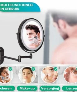 Beste recensies van π Personal Care Make Up Spiegel Met Led Verlichting - 5X Vergroting - Wandspiegel Rond - Scheerspiegel Wandmodel - Badkamer - Douche - Zwart π₯ 24 Beste recensies van π Personal Care Make Up Spiegel Met Led Verlichting - 5X Vergroting - Wandspiegel Rond - Scheerspiegel Wandmodel - Badkamer - Douche - Zwart π₯ -L'OrΓ©al Shop 550x550 732