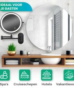 Beste recensies van π Personal Care Make Up Spiegel Met Led Verlichting - 5X Vergroting - Wandspiegel Rond - Scheerspiegel Wandmodel - Badkamer - Douche - Zwart π₯ 27 Beste recensies van π Personal Care Make Up Spiegel Met Led Verlichting - 5X Vergroting - Wandspiegel Rond - Scheerspiegel Wandmodel - Badkamer - Douche - Zwart π₯ -L'OrΓ©al Shop 550x550 735