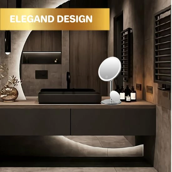 Beste recensies van 💯 Xclusive-lifestyle® Luxe Make-Up Spiegel Met LED Verlichting - Oplaadbaar - 3 Lichtkleuren - Dimbaar - Scheerspiegel - Afneembaar 10x Vergrotings Spiegeltje - 360° Verstelbaar - Sinterklaas Cadeau ✔️ 6 Beste recensies van 💯 Xclusive-lifestyle® Luxe Make-Up Spiegel Met LED Verlichting - Oplaadbaar - 3 Lichtkleuren - Dimbaar - Scheerspiegel - Afneembaar 10x Vergrotings Spiegeltje - 360° Verstelbaar - Sinterklaas Cadeau ✔️ - Afbeelding 4