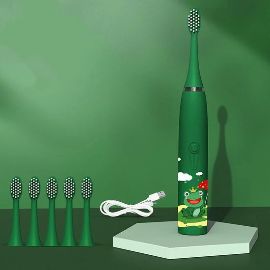 Groothandel β CoolHome Sonic Kikker - Elektrische Tandenborstel Geschikt Voor Peuters En Kinderen - Kindertandenborstel - Groen π 3 Groothandel β CoolHome Sonic Kikker - Elektrische Tandenborstel Geschikt Voor Peuters En Kinderen - Kindertandenborstel - Groen π