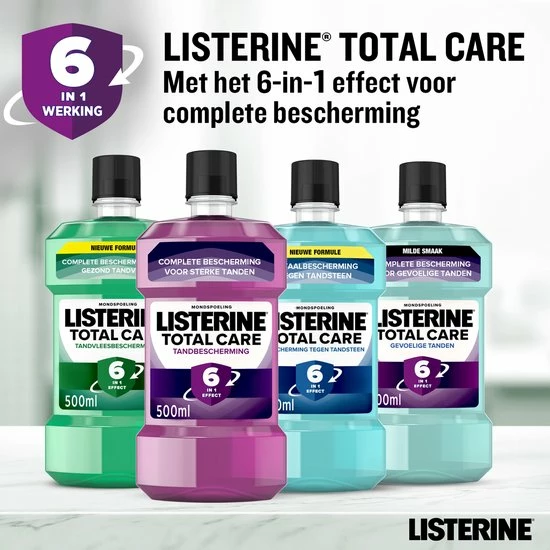 Hete verkoop π LISTERINE Total Care Tandvleesbescherming: Mondspoeling Voor Complete Bescherming Voor Gezond Tandvlees Met 6-in-1 Effect - Met Essentiële Oliën, Fluoride En Zinkformule, 3 X 500 Ml 𧨠12 Hete verkoop π LISTERINE Total Care Tandvleesbescherming: Mondspoeling Voor Complete Bescherming Voor Gezond Tandvlees Met 6-in-1 Effect - Met Essentiële Oliën, Fluoride En Zinkformule, 3 X 500 Ml 𧨠- Afbeelding 10
