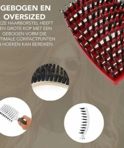 Groothandel 🧨 Achaté Anti Klit Haarborstel - Detangle Brush - Rood 😉 -L'Oréal Shop 550x550 953
