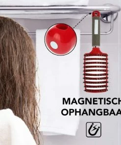 Groothandel 🧨 Achaté Anti Klit Haarborstel - Detangle Brush - Rood 😉 -L'Oréal Shop 550x550 956