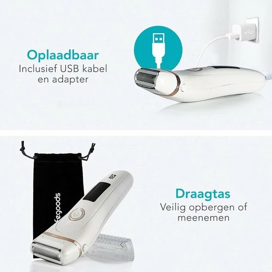 Beste Pirce π€© LifeGoods Ladyshave - Voor Vrouwen - Oplaadbaar - Wit π 11 Beste Pirce π€© LifeGoods Ladyshave - Voor Vrouwen - Oplaadbaar - Wit π - Afbeelding 9