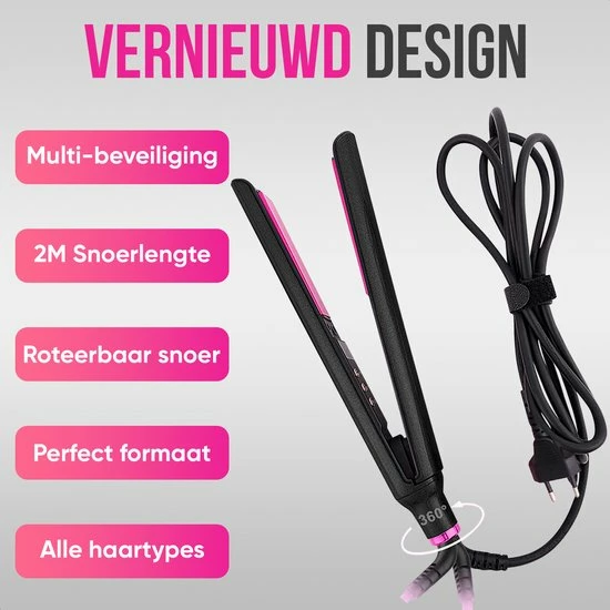 Flash-uitverkoop β¨ Strex Stijltang - 2 In 1 - Stijlen En Krullen - Keramisch - 120℃/230℃ - Krultang π 11 Flash-uitverkoop β¨ Strex Stijltang - 2 In 1 - Stijlen En Krullen - Keramisch - 120℃/230℃ - Krultang π - Afbeelding 9
