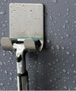 Goedkoopste ❤️ Merkloos Luxe RVS Scheermeshouder - 1 Stuk - Zelfklevende Scheermeshouder - Badkamer Scheermes Houder - Handdoek Houder - Badkamerhaak - Wandhaak - Zelfklevende Haak - Haakje - Douche - Toilet - Keuken - Kabelhouder - Organizer - Haak Voor Scheermes - Wc Haak 🔔