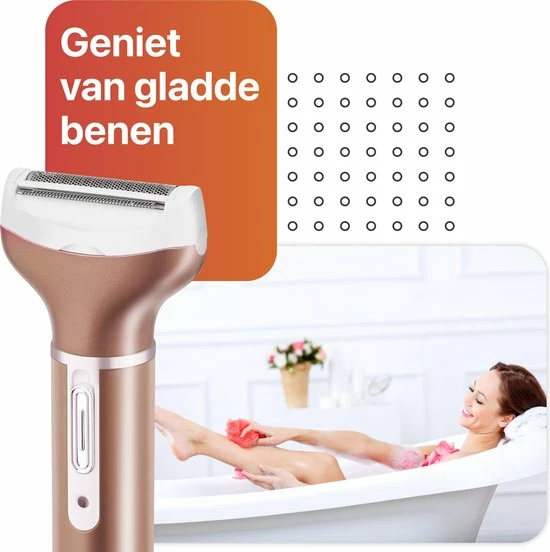 Goedkoopste π Smart-Tech - 4 In 1 Ladyshave - Oplaadbaar - Wenkbrauw Trimmer - Neus- En Oor Trimmer - Rose Gold π 8 Goedkoopste π Smart-Tech - 4 In 1 Ladyshave - Oplaadbaar - Wenkbrauw Trimmer - Neus- En Oor Trimmer - Rose Gold π - Afbeelding 6
