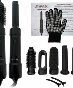 Goedkoopste 🎉 QFLEX PRO® 5 In 1 Airstyler - Föhnborstel - Volume Borstel - Stijlborstel - Krulborstel - Haardroger - Föhn - Airwrap Alternatief - Incl Opbergtas, 2x Haar Clipjes & Warmte Bestendige Handschoen 🛒 -L'Oréal Shop 550x552 6