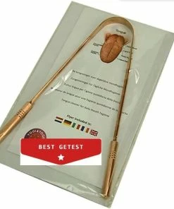 Promo 😀 Yogi & Yogini Naturals Tongreiniger Superieure Kwaliteit Koper - Koper - 30gr 💯