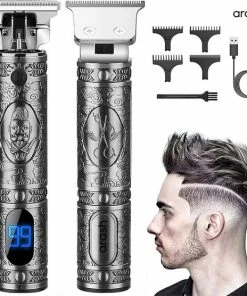 Promo 🎁 Arash® Tondeuse Mannen - 2022 Nieuwste Model - Draadloze Haartrimmer - Geschikt Voor Hoofdhaar/Baardhaar - Trimmer Draadloos - Scheerapparaat - Grijs - Inclusief Oplaadblok En 4 Opzetstukjes 👏 -L'Oréal Shop 550x556 3