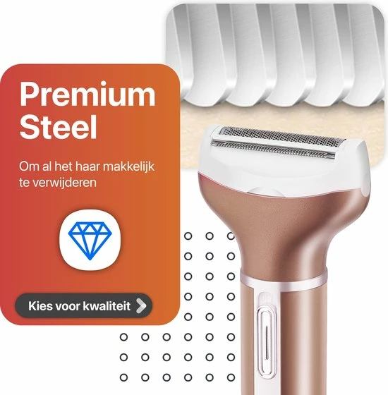 Goedkoopste π Smart-Tech - 4 In 1 Ladyshave - Oplaadbaar - Wenkbrauw Trimmer - Neus- En Oor Trimmer - Rose Gold π 10 Goedkoopste π Smart-Tech - 4 In 1 Ladyshave - Oplaadbaar - Wenkbrauw Trimmer - Neus- En Oor Trimmer - Rose Gold π - Afbeelding 8