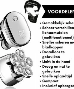 Flash-uitverkoop 🔔 Sansbeauté 6-in-1 Scheerapparaat Mannen – Trimmer - Nat & Droog - Face Head & Hair Shaver – Hoofd Kaal Scheren - Opzetstukken - Draadloos - Skull Edition - Gratis E-Book ⭐ -L'Oréal Shop 550x560 3