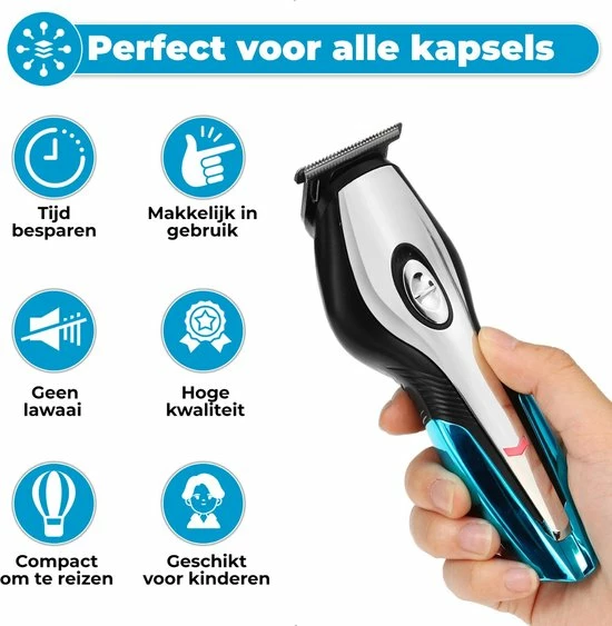 Beste Verkoop π BAESS 5-in-1 Tondeuse Voor Mannen - Baard En Lichaam - Bodygroomer - Neus En Oor - Trimmer - Blauw π₯ 10 Beste Verkoop π BAESS 5-in-1 Tondeuse Voor Mannen - Baard En Lichaam - Bodygroomer - Neus En Oor - Trimmer - Blauw π₯ - Afbeelding 8
