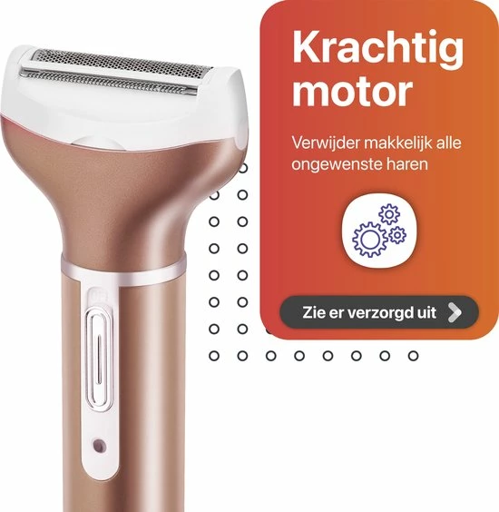 Goedkoopste π Smart-Tech - 4 In 1 Ladyshave - Oplaadbaar - Wenkbrauw Trimmer - Neus- En Oor Trimmer - Rose Gold π 11 Goedkoopste π Smart-Tech - 4 In 1 Ladyshave - Oplaadbaar - Wenkbrauw Trimmer - Neus- En Oor Trimmer - Rose Gold π - Afbeelding 9