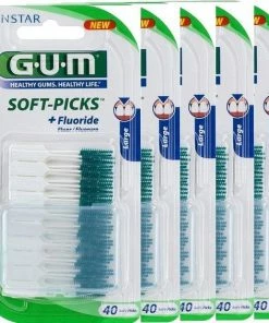 Begroting 🤩 GUM Soft Picks Large - 5 X 40 Stuks - Ragers - Voordeelverpakking 💯