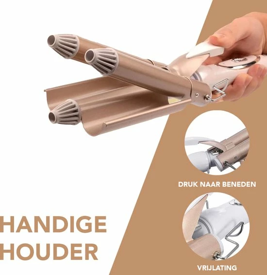 Coupon π Achaté Wafeltang - Golvenkrultang - Keramische Krultang - 3 Temperatuurstanden - Inclusief Handschoen π₯° 13 Coupon π Achaté Wafeltang - Golvenkrultang - Keramische Krultang - 3 Temperatuurstanden - Inclusief Handschoen π₯° - Afbeelding 11