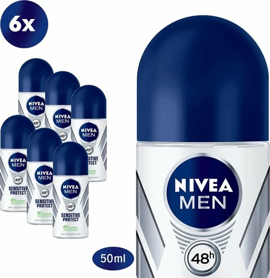 Kopen 🔔 NIVEA MEN Sensitive Protect - 6 X 50 Ml - Voordeelverpakking - Deodorant Roller ✔️ 4 Kopen 🔔 NIVEA MEN Sensitive Protect - 6 X 50 Ml - Voordeelverpakking - Deodorant Roller ✔️ - Afbeelding 2