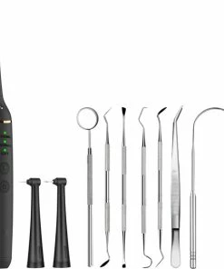 Nieuw 🌟 ExCorn Elektrische Tandsteen Verwijderaar - Elektrisch Tandplak Verwijderen - Inclusief Tandartssetje - Tanden Polijsten ✔️