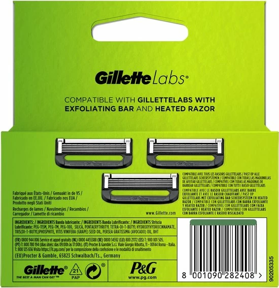 Beste Pirce π Gillette Navulmesjes Voor GilletteLabs - Exfoliating Bar En Heated Razor - 3 Scheermesjes π 9 Beste Pirce π Gillette Navulmesjes Voor GilletteLabs - Exfoliating Bar En Heated Razor - 3 Scheermesjes π - Afbeelding 7