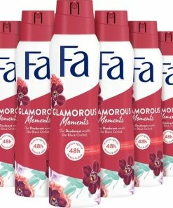 Korting 😍 Fa Glamorous Moments Deo Spray 6x 150ml - Voordeelverpakking 🔥