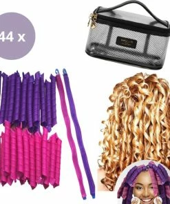 Beste recensies van 😍 BeautyFit Heatless Curls 44 Stuks + Luxe Opberg-tas - Krulset - Haarrollers - Krullen Zonder Hitte - Wave Formers - Haarkruller - Krullers - Haar Rollers Zelfklevend - Sinterklaas Cadeautjes - Kerstcadeau - Kerst Cadeau - Vrouwen 😉