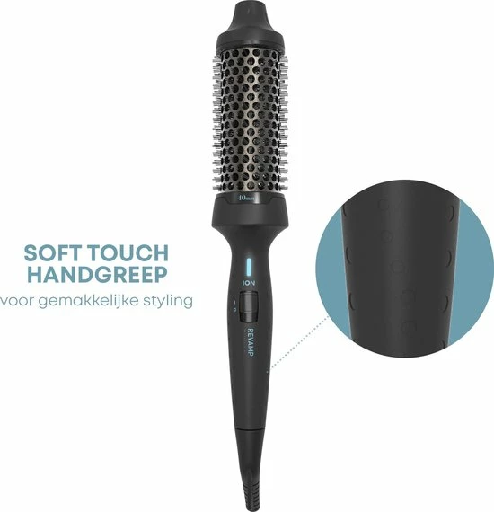 Nieuw 🤩 Revamp Progloss Keramische Warmteborstel - 40 Mm Krulborstel - 3 Meter Salonkabel - Fohnborstels ✔️ 14 Nieuw 🤩 Revamp Progloss Keramische Warmteborstel - 40 Mm Krulborstel - 3 Meter Salonkabel - Fohnborstels ✔️ - Afbeelding 12