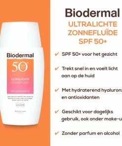 Kopen 😀 Biodermal Ultralichte Zonnefluide - Zonnebrand Met SPF50+ - Met Hyaluronzuur - Zonnebrand Gezicht 🥰 13 Kopen 😀 Biodermal Ultralichte Zonnefluide - Zonnebrand Met SPF50+ - Met Hyaluronzuur - Zonnebrand Gezicht 🥰 -L'Oréal Shop 550x571