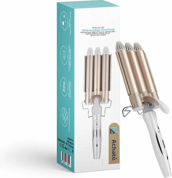 Coupon π Achaté Wafeltang - Golvenkrultang - Keramische Krultang - 3 Temperatuurstanden - Inclusief Handschoen π₯° 8 Coupon π Achaté Wafeltang - Golvenkrultang - Keramische Krultang - 3 Temperatuurstanden - Inclusief Handschoen π₯° - Afbeelding 6