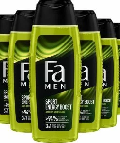 Gloednieuw 🎁 Fa Men Sport Energy Boost Douchegel 6x 250ml - Voordeelverpakking ✔️