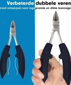 Uitgang 🤩 Christian Deluxe® - Professionele RVS Nageltang - Nageltang Voor Harde Teennagels - Professionele Nagelknipper - Nageltang Voor Ingegroeide Teennagel - Nageltang Kalknagels - Nagelknipper - Roestvrijstaal 🔔