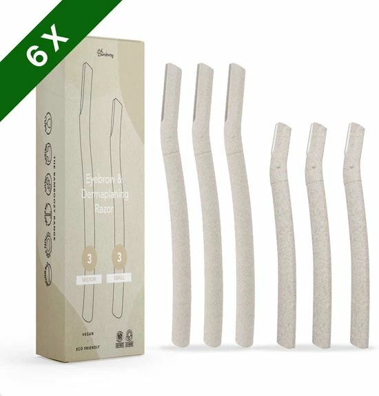 Groothandel π― Bamboozy Dermaplaning 6x Wenkbrauw Scheermesje Mesje Van Tarwestro - Scheermes Gezicht Intieme Streek - Wenkbrauw Trimmer Epileren Eyebrow Razor β¨ 3 Groothandel π― Bamboozy Dermaplaning 6x Wenkbrauw Scheermesje Mesje Van Tarwestro - Scheermes Gezicht Intieme Streek - Wenkbrauw Trimmer Epileren Eyebrow Razor β¨
