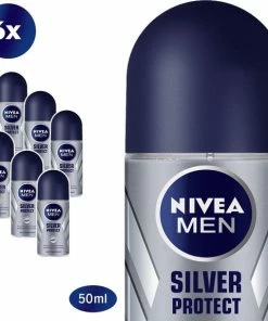 Coupon ❤️ NIVEA MEN Silver Protect Dynamic Power - 6 X 50 Ml - Voordeelverpakking - Deodorant Roller 🧨