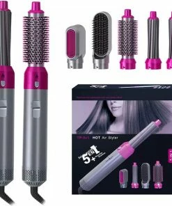 Hete verkoop 🎁 Merkloos Airwrap Föhnborstel 5 In 1 Multistyler - Stijlborstel - Trendy Airstyler - Krultang ❤️