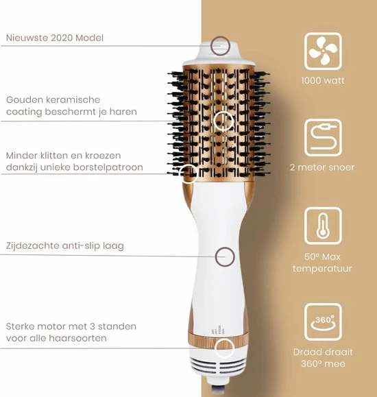 Beste Verkoop π MONCLAIRE Fohnborstel Magic Brush - Haardroger Met Borstel - Fohn - Haarfohn - Stijlborstel π 5 Beste Verkoop π MONCLAIRE Fohnborstel Magic Brush - Haardroger Met Borstel - Fohn - Haarfohn - Stijlborstel π - Afbeelding 3
