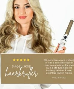 Beste Verkoop ⌛ Shasim Automatische Krultang - BLACK FRIDAY- Haarkruller - Wit/ Goud 😀 -L'Oréal Shop 550x583 4