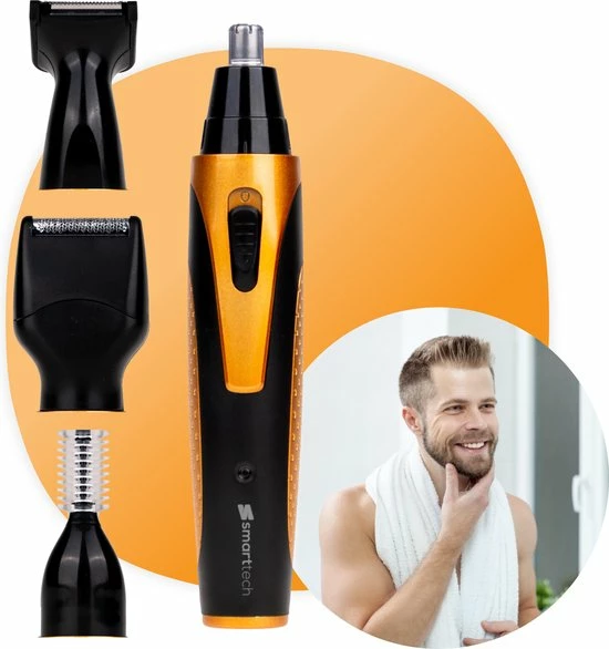 Gloednieuw 🔥 Smart-Tech Smarttech - 4 In 1 Oplaadbare Multifunctionele Neus, Baard, Wenkbrauw En Oor Trimmer ❤️ 14 Gloednieuw 🔥 Smart-Tech Smarttech - 4 In 1 Oplaadbare Multifunctionele Neus, Baard, Wenkbrauw En Oor Trimmer ❤️ - Afbeelding 12
