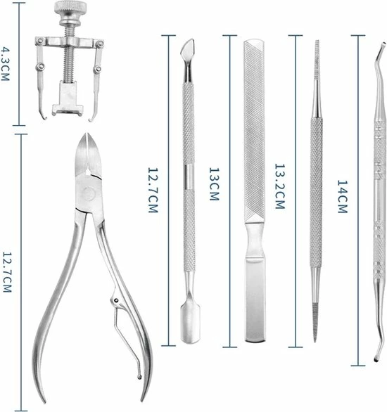 Gloednieuw 🤩 LOUZIR 7-Delige Pedicure Set - Nagelverzorging - Nagelset - Ingegroeide Teennagel - Nagelknipper - Nail Clippers - Ingrown Toenail 💯 12 Gloednieuw 🤩 LOUZIR 7-Delige Pedicure Set - Nagelverzorging - Nagelset - Ingegroeide Teennagel - Nagelknipper - Nail Clippers - Ingrown Toenail 💯 - Afbeelding 10