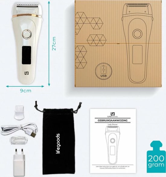 Beste Pirce π€© LifeGoods Ladyshave - Voor Vrouwen - Oplaadbaar - Wit π 9 Beste Pirce π€© LifeGoods Ladyshave - Voor Vrouwen - Oplaadbaar - Wit π - Afbeelding 7