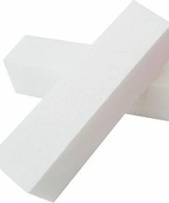 Korting ⌛ Merkloos 2x Nagelblok / Bufferblok / Witte Blok, Wit. Voor Opruwen / Ontvetten Natuurlijke Nagel T.b.v. Kunstnagels. ⭐