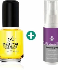 Top 10 👏 HFL Laboratories Solutionspray De Nummer 1 Tegen Schimmelnagels! - HFL - Laboratories - Solution Spray - 50ml + Dadi'Oil Nagelriem Olie - 3.75ml - Kalknagel Spray - Schimmelnagel Spray - Nagelriem Olie - Nagelverzorging 😍