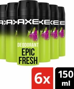 Kopen 🧨 6x Axe Deodorant En Bodyspray Epic Fresh 150 Ml 💯